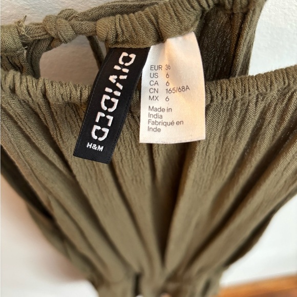 H&M Divided Olive Green Spaghetti Strap Romper - Picture 4 of 4